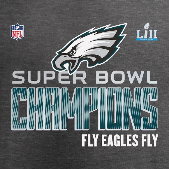Philadelphia Eagles NFL Super Bowl LII Champions T-Shirt Black Youth XLarge XL - Picture 5 of 8